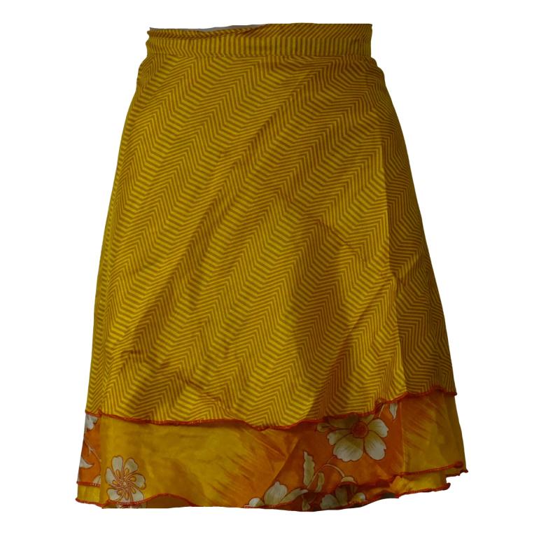 Sari Nederdel Kort Burnt Orange - 