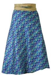 Sari Nederdel Midi Blue n' Cream