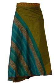 Sari Nederdel Midi Mustard n' Green