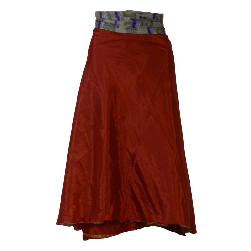 Sari Nederdel Midi Rust n' Beige - 