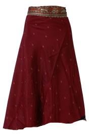 Sari Nederdel Midi Red n' Beige