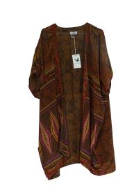 Indali Kort Kimono India Brown