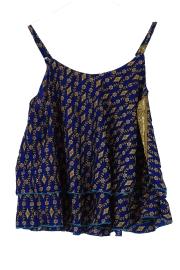 Sari Top India Blue L