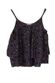 Sari Top Dark Purple L
