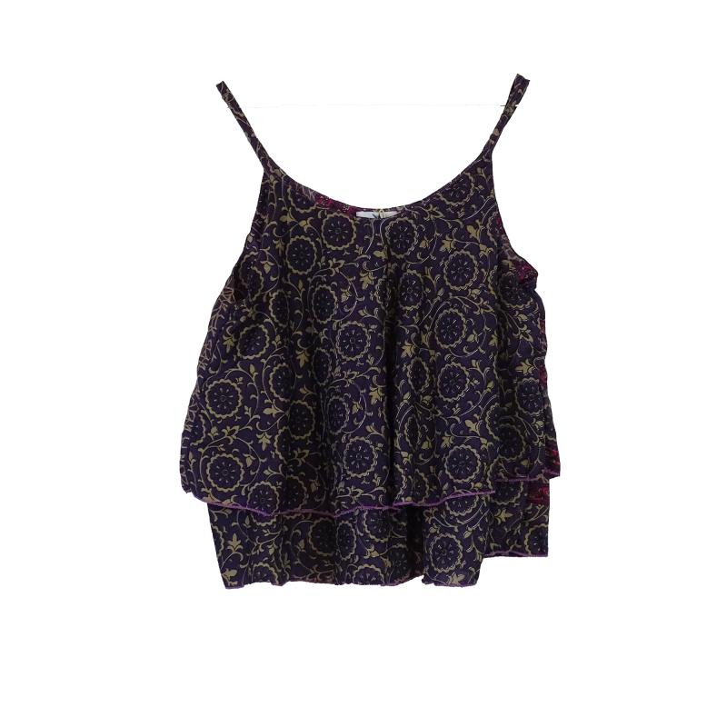 Sari Top Dark Purple L - 