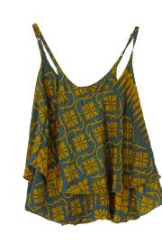 Sari Top Curry n' Green S/M 