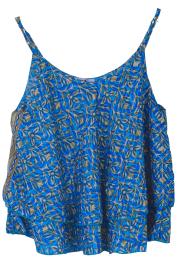 Sari Top Blue n' Beige L