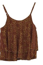 Sari Top Rusty Flowers L/XL