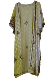 Chaya Kimono Throw Pale Yellow