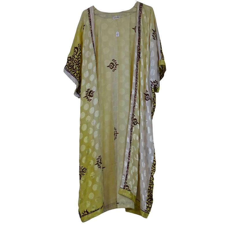 Chaya Kimono Throw Pale Yellow - 