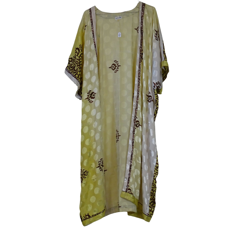 Chaya Kimono Throw Pale Yellow