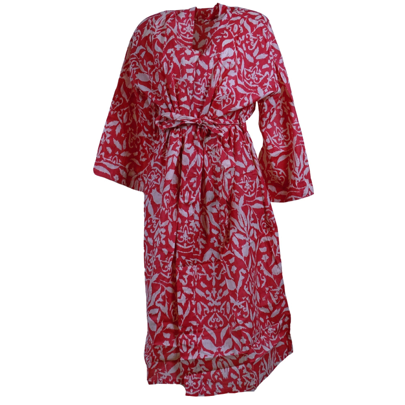 Kimono Blockprint Pink