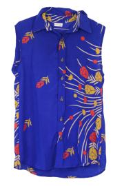 Mahira Sari Top India Blue