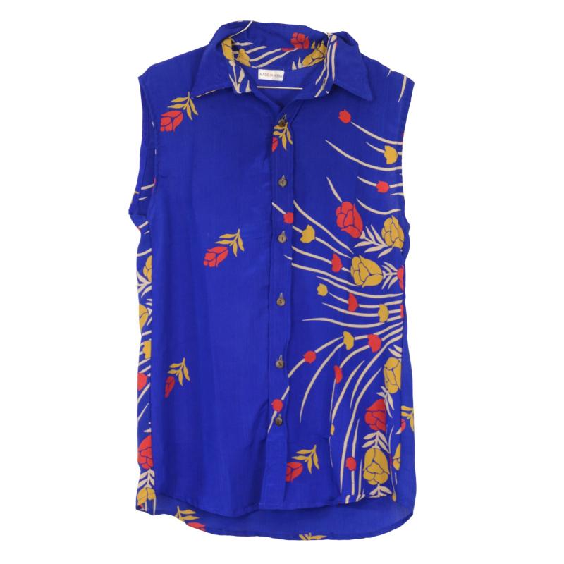 Mahira Sari Top India Blue - 