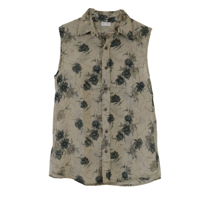 Mahira Sari Top Turquoise Grey - 