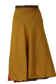 Sari Nederdel Midi Orange n' Brown