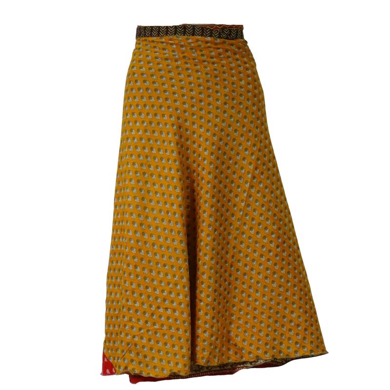 Sari Nederdel Midi Orange n' Brown - 