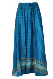 Sari Nederdel Turquoise Blue