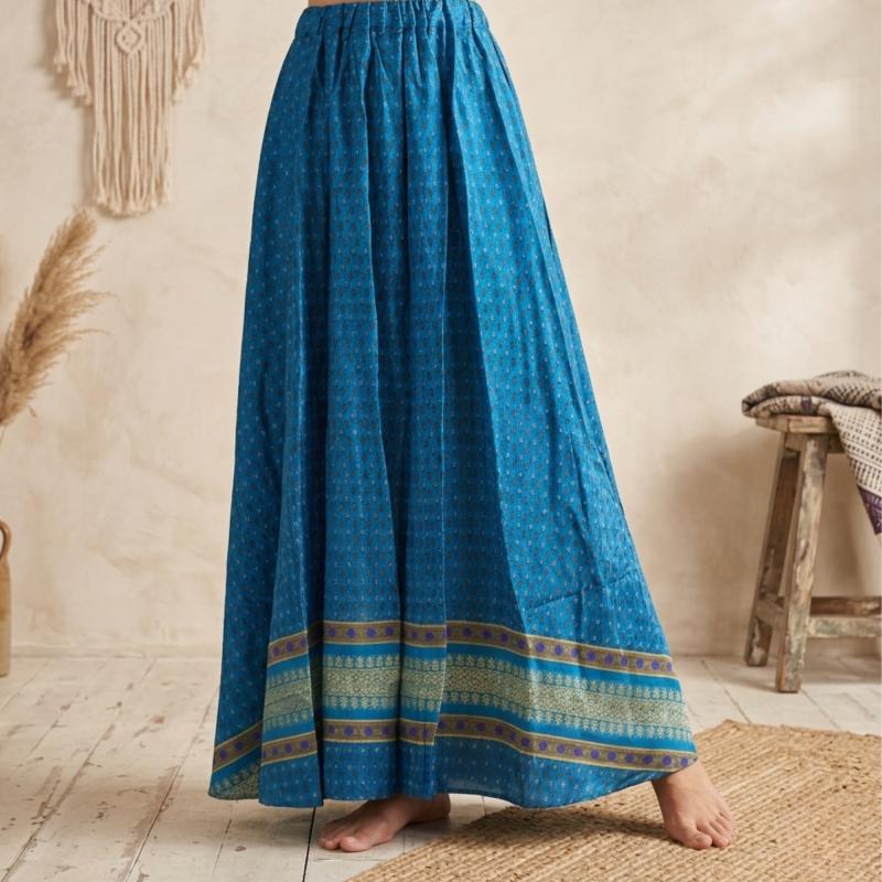 Sari Nederdel Turquoise Blue - 