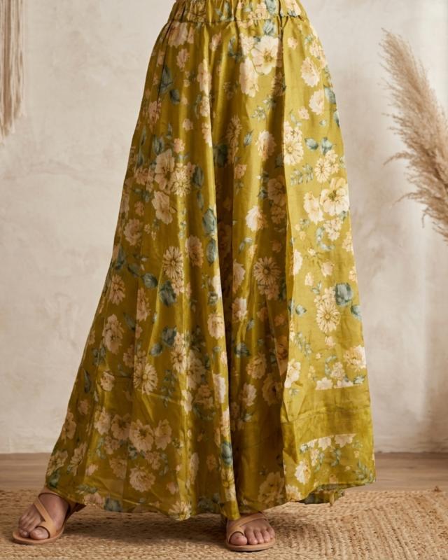Ana Nederdel Mustard Flowers - 